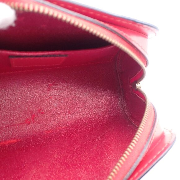 LOUIS VUITTON LV Logo Dauphine PM Pouch Bag Epi Leather Red M48447 02AA006 - Picture 10 of 14